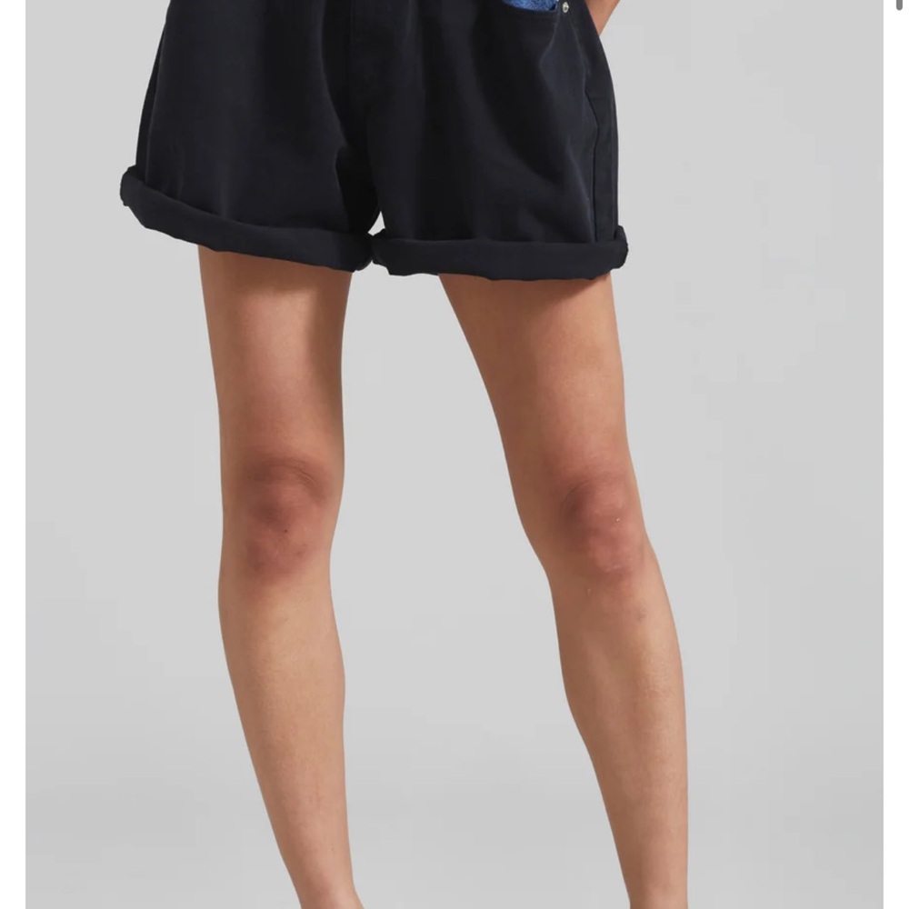 Frankie Shop Black and Blue Jean Shorts - Picture 2 of 7